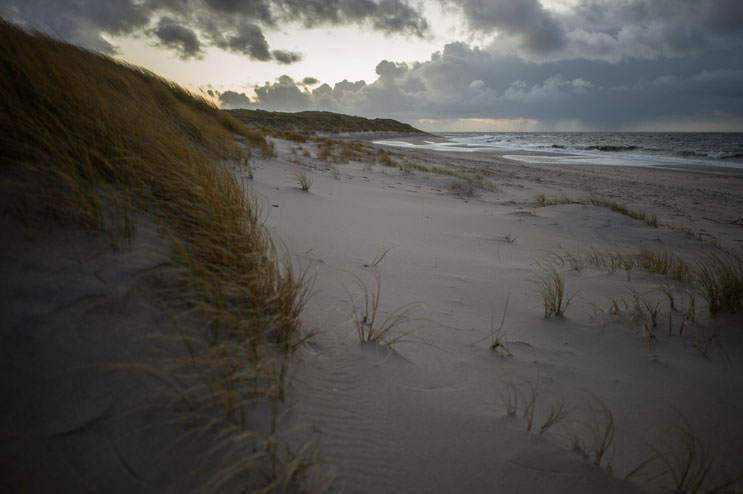 We drove as far as we could to the northernmost part of the island (the so-called "Elbow"), then hiked through the dunes to the shore just so we could say that we were on the northern tip of Germany. Storm "Xaver" was already blowing in. 24 hours later it shut down the whole place and going to this particular spot would have been a very bad idea. Wednesday, December 4, 2013.